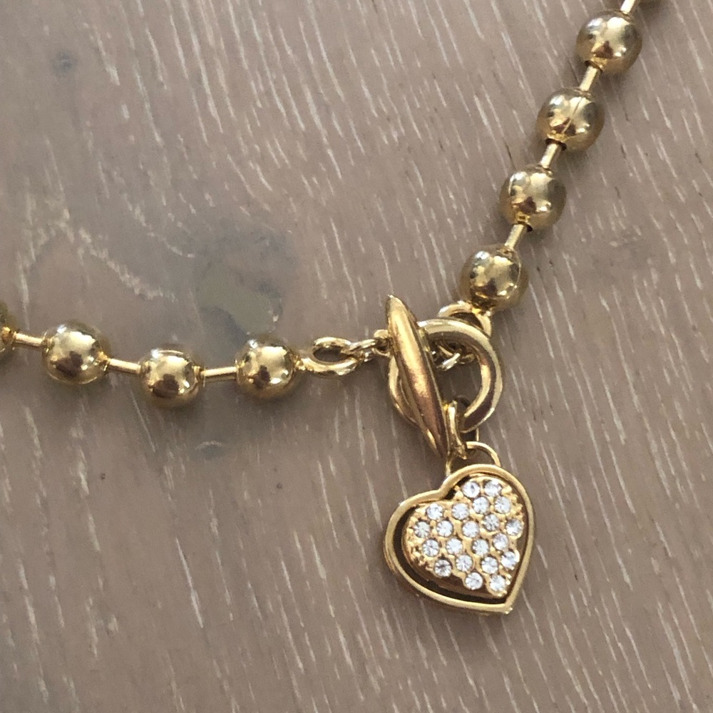 Ball Chain Heart Necklace